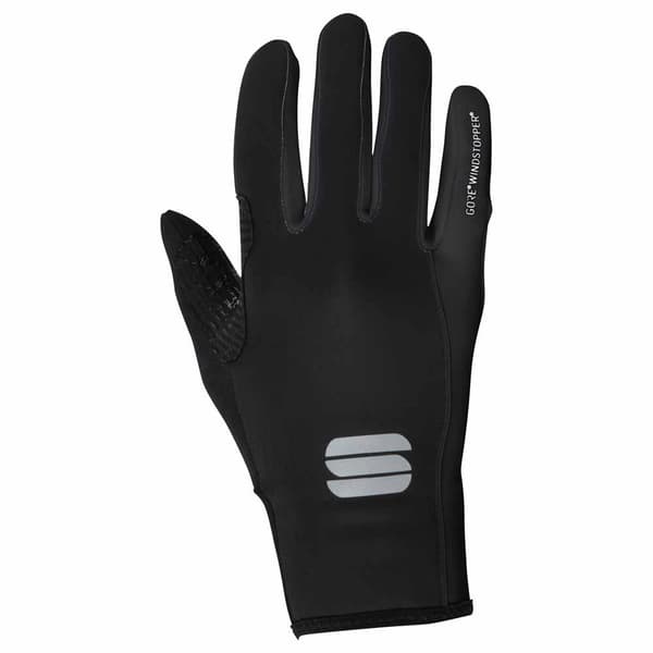 Sportful Pitkät Käsineet Essential 2 Windstopper Musta L Nainen
