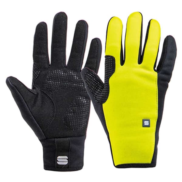 Sportful Lange Handsker Essential Gul,Sort 14 Years