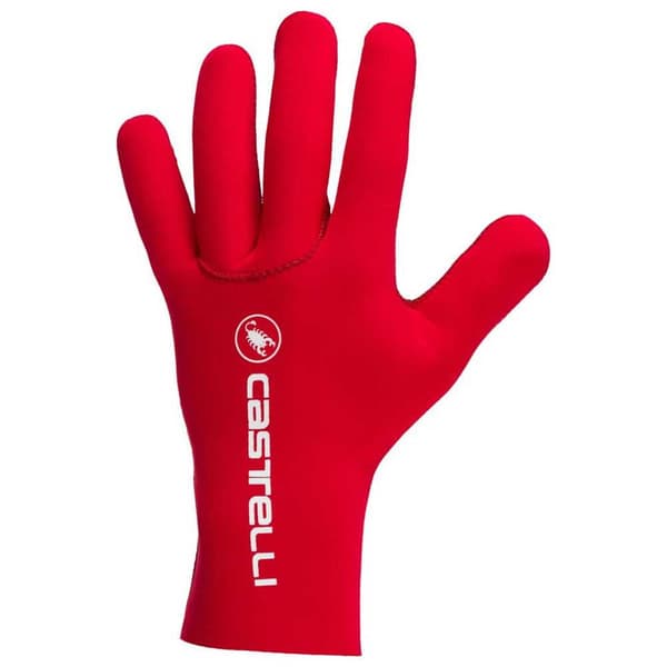Castelli Pitkät Käsineet Diluvio Punainen 2XL Mies