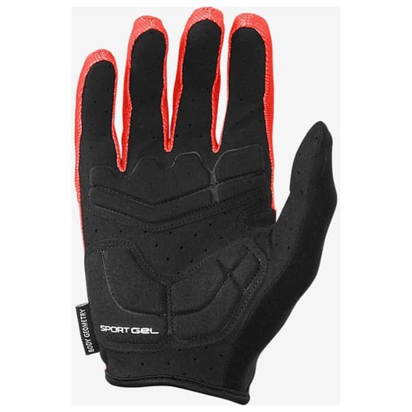 Specialized Outlet Lange Handsker Body Geometry Sport Gel Rød M Mand