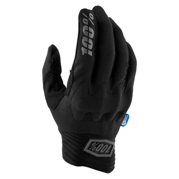 100percent Lange Handsker Cognito Smart Shock Sort XL Mand