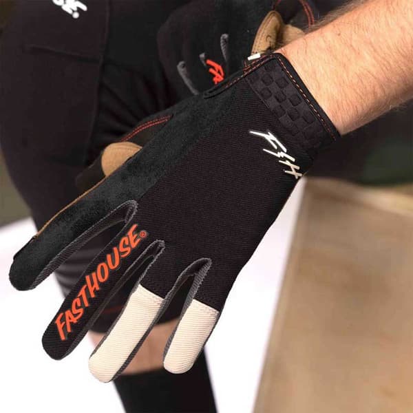 Fasthouse Lange Handsker Ronin Ridgeline Sort XL Mand