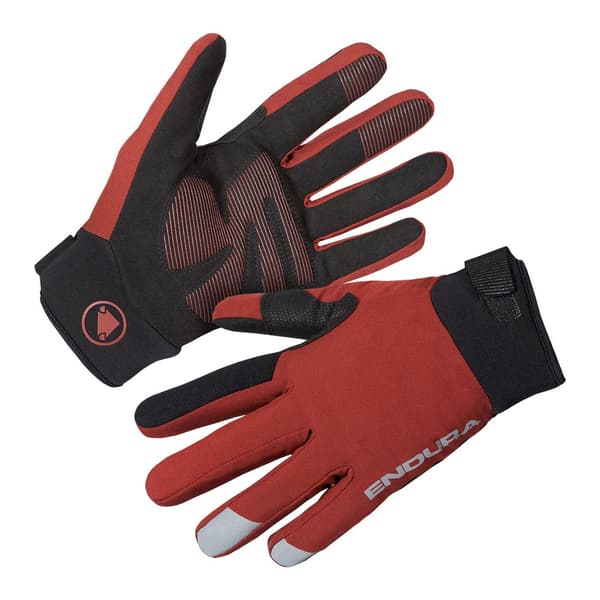 Endura Lange Handsker Strike Rød XS Mand