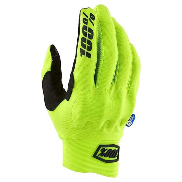 100percent Lange Handsker Cognito Smart Shock Gul M Mand