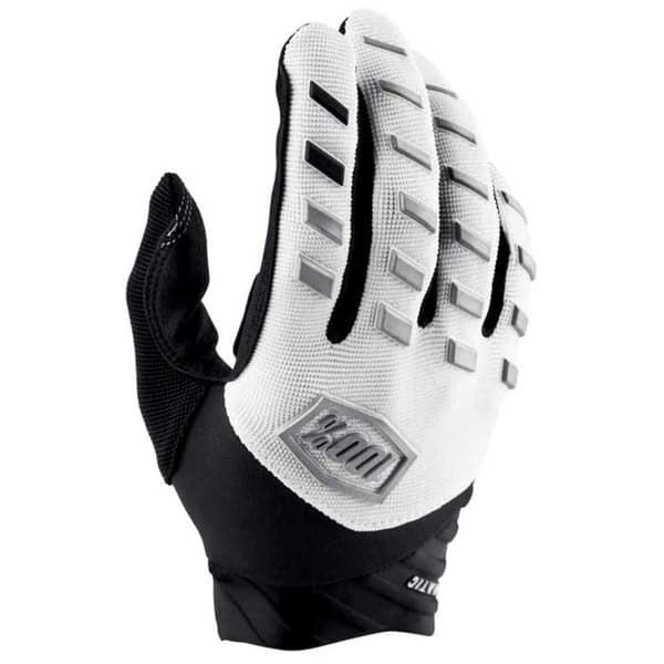 100percent Lange Handsker Airmatic Hvid M Mand