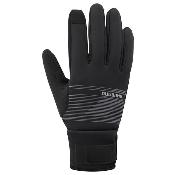Shimano Lange Handsker Windbreak Thermal Sort S Mand