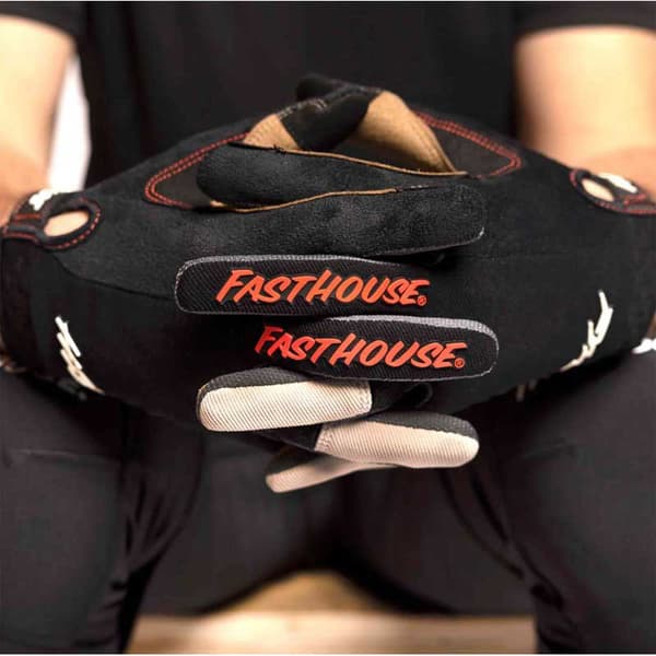 Fasthouse Lange Handsker Ronin Ridgeline Sort M Mand