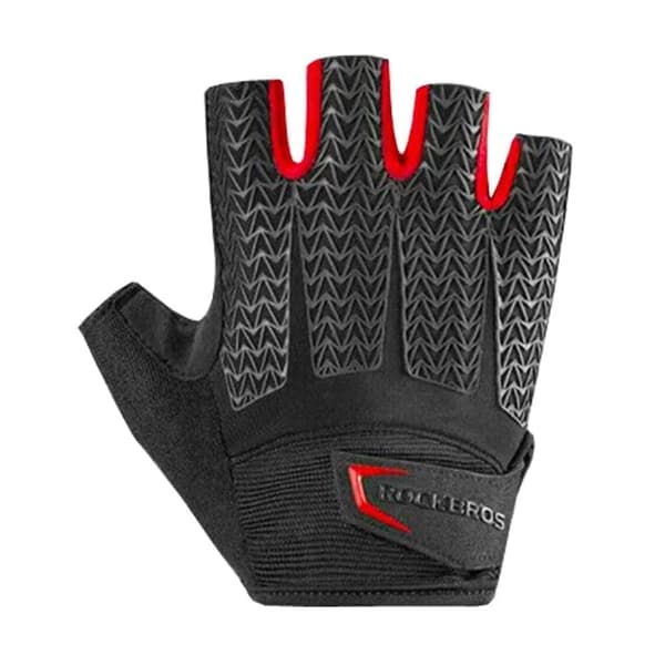 Rockbros S169BR XL sykkelhansker med geleinnlegg - svarte og røde