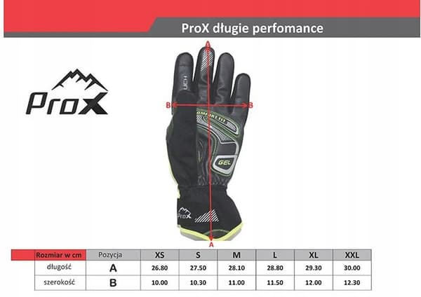 VINTER LONG sport cykelhandskar PROX XL