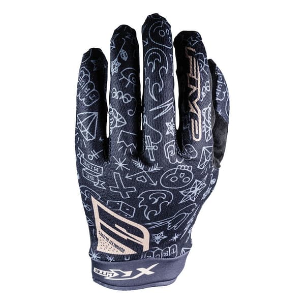 Five Xr Lite Tattoo Handsker Sort XL Mand