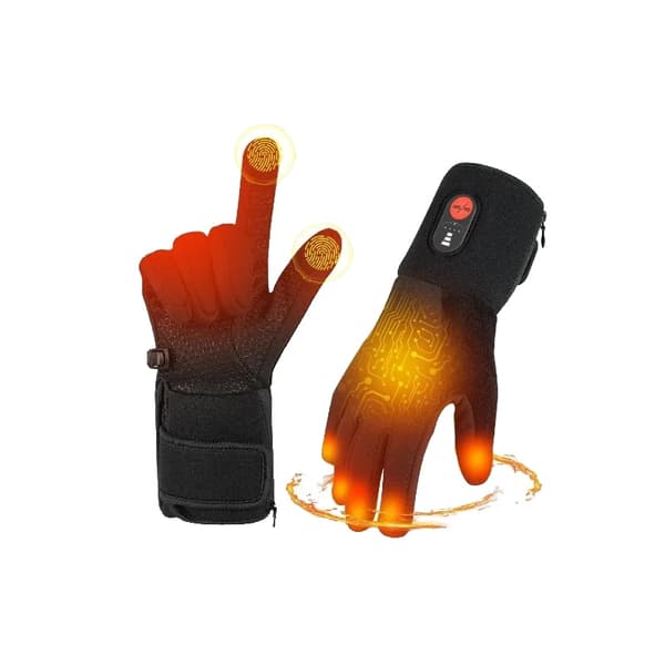 Opvarmede handsker, justerbar temperaturkontrol, touchscreen-kompatibel,XL 2XL = XL 2XL, Opvarmede Handsker SW04