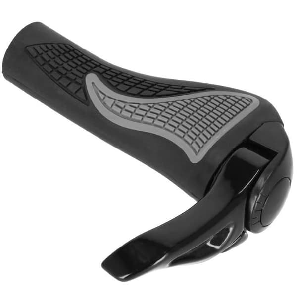 SPRINGOS® Ergonomiska cykelgrepp i mjukt halkfritt gummi 14 cm - Svart