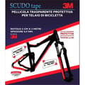Miniatyrbild 2 av 2: Transparent skyddsfilm för cykelramsrullen cm 5 x 3 mt