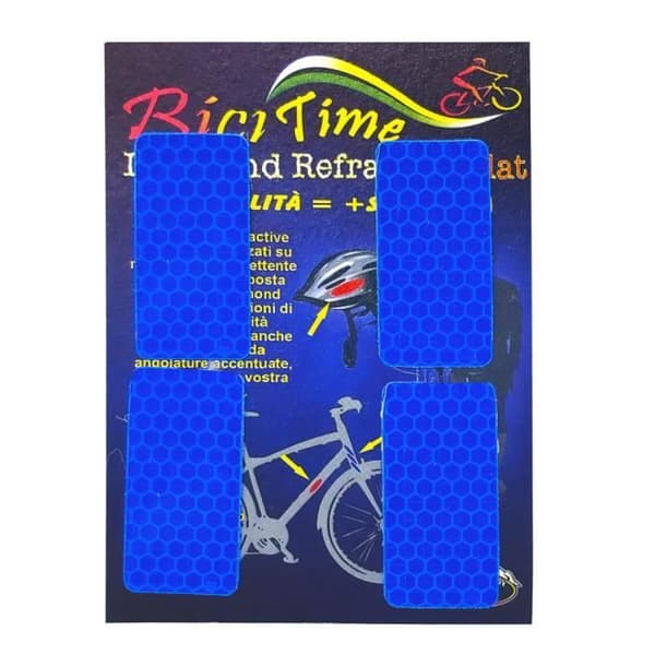 Platta brytningsdekaler, blå rektanglar, 2,5 x 5 cm, 4 stycken