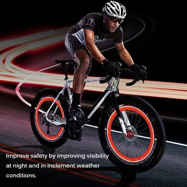 2ST Cykel LED-ljus Däck Hjul Stamventil Cap Blixt Neonljus Mountain Road Cykel Cykeldäck GUL -WGHY4370
