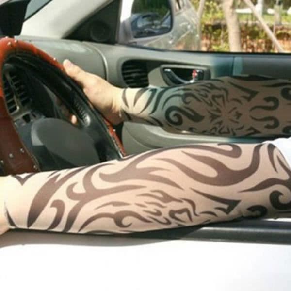 Solskydd - Ej specificerat - Arm- och bentatueringsfodral - Elastisk polyester - Blandat - Fritidscykling