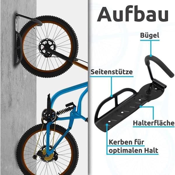 MAVURA cykelväggfäste »cykelväggfäste cykelväggfäste«, för mountainbike, racercykel, e-cykel - hållare