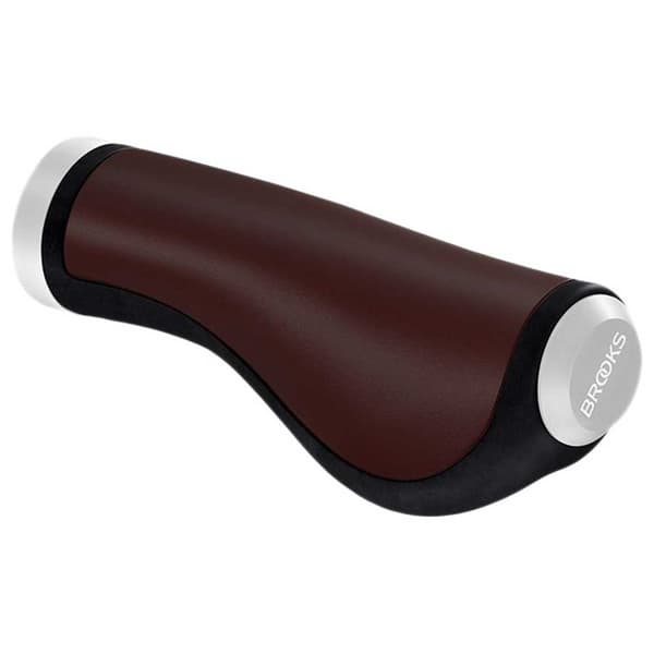 Brooks England Ergonomic Leather Styrehandtag Brun 130 / 100 mm
