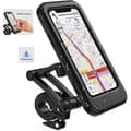 Miniatyrbild 1 av 4: Vattentät cykeltelefonhållare - 360° skoter smartphonehållare med regnskydd Telefonhållare för motorcykel