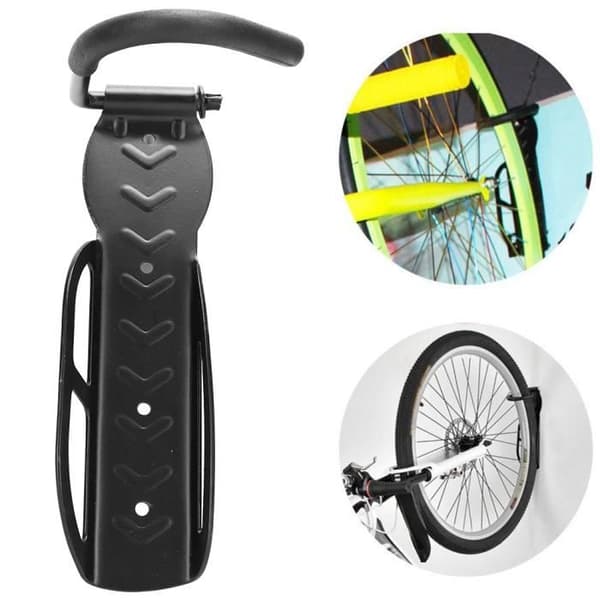 PWSHYMI Cykelväggfäste - Cykelhängare - Vit - Järn - Kompakt och praktiskt