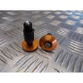 Miniatyrbild 3 av 3: orange set med platt spets styrdiameter 22 mm motorcykel skoter universell anpassningsbar fyrhjuling