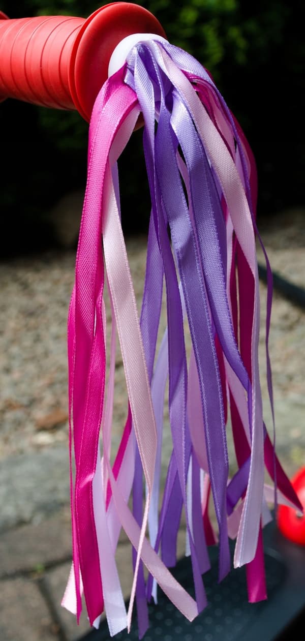 Styrband med rosett ljusrosa