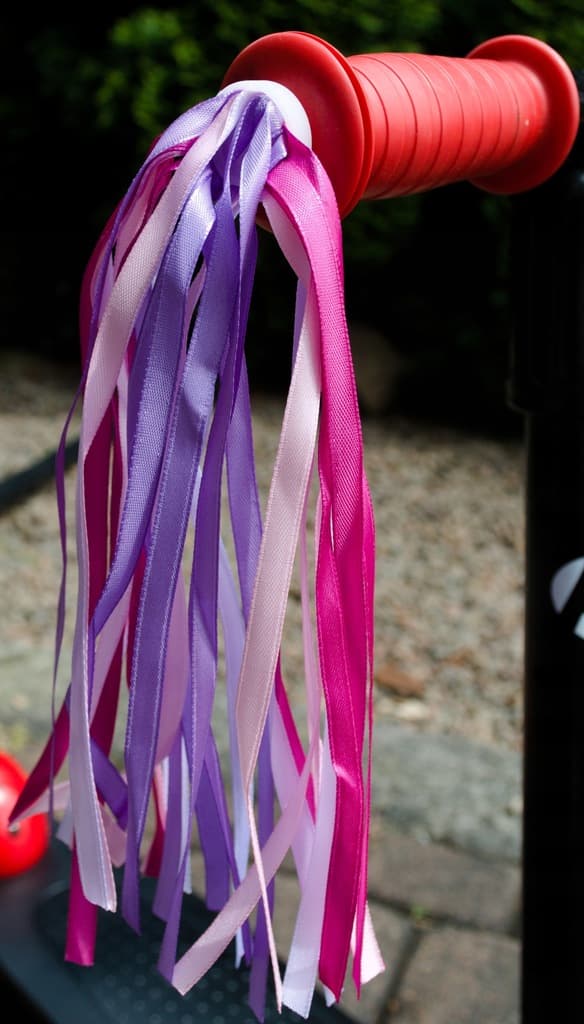 Styrband med rosett ljusrosa