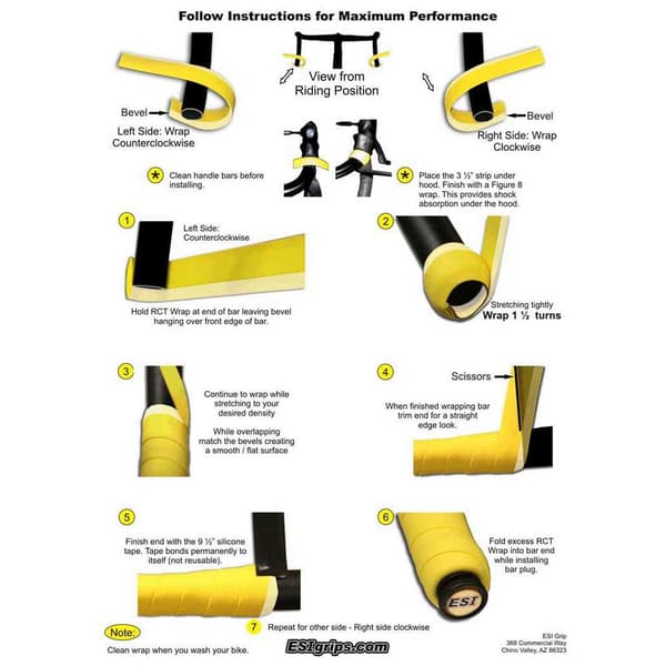 Esigrips Rct Wrap Ohjausteippi Keltainen