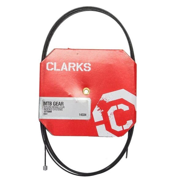 Cykeltillbehör - Clarks cykeldekoration - CCP16 - Teflon Invändig kabel för växel Unisex-Vuxen, Svart-Svart, 227,5 cm