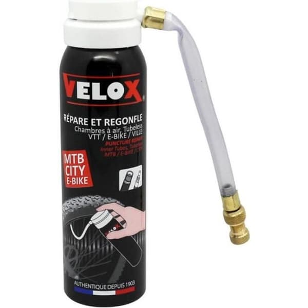 VELOX ANTIPUNKTURBOMB FÖR PRESTA-SCHRADER E-CYKEL OCH ATV (100 ml)