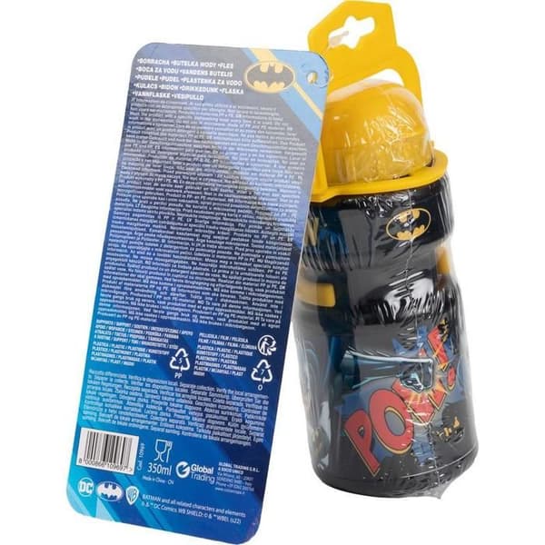 Cykelflaska - DC Comics - Batman - 350 ml - Gul - För barn