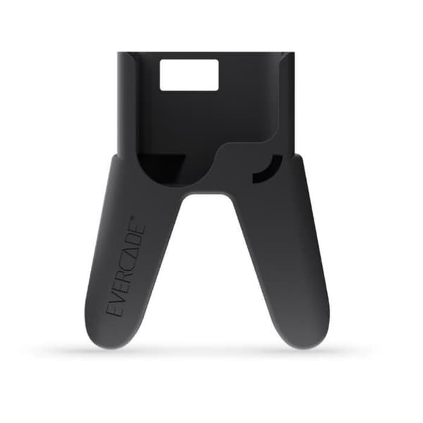 Handtag - JUST FOR GAMES - Evercade Tate Grip - Mörkgrå - Kompatibel med EXP/EXP-R - Optimal komfort