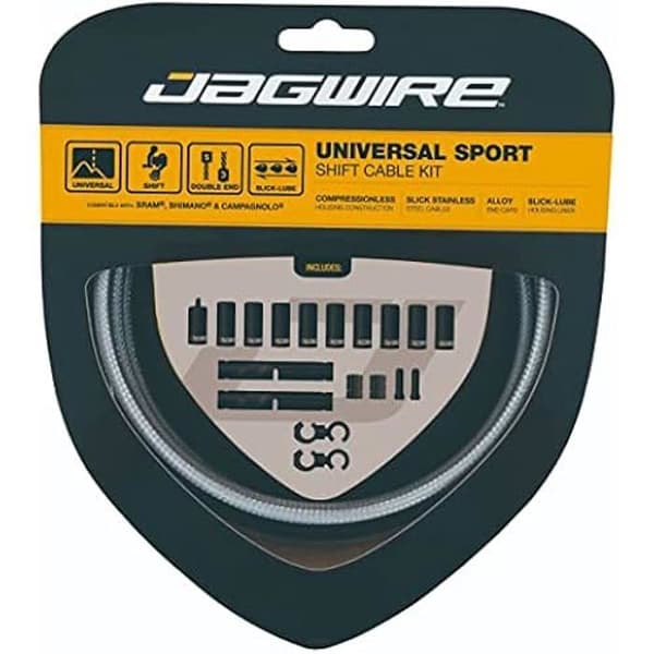 Kit med kablar och höljen för växlar - JAGWIRE - 2X Sport Shift - Silver - Rostfritt stål - Vuxen Unisex