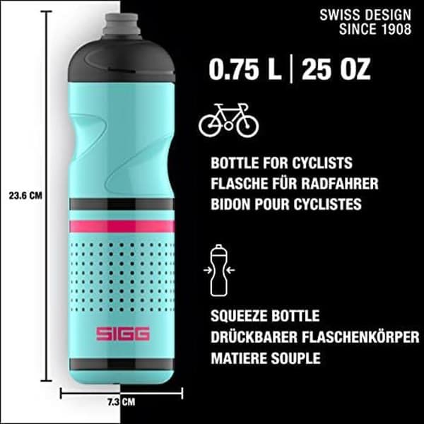 Gourde Sport SIGG - Cykelflaska Mjuk Pulsar - Vattentålig &amp; Lätt - Utan BPA - 0,75L