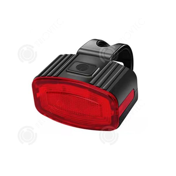 INN Cykelbakljus USB Laddning Inbyggd 230mah litiumbatteri Rött ljus 14LED 50lm Cykelutrustning 4,5x2,6cm
