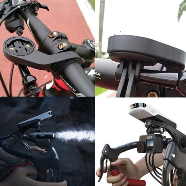 Stativ för cykel kompatibel med Garmin Edge 1040, 1030, 1000, 830, 820, 800, 530, 520, Explore, Forerunner 920XT-910XT, GoPro - GPS-stativ