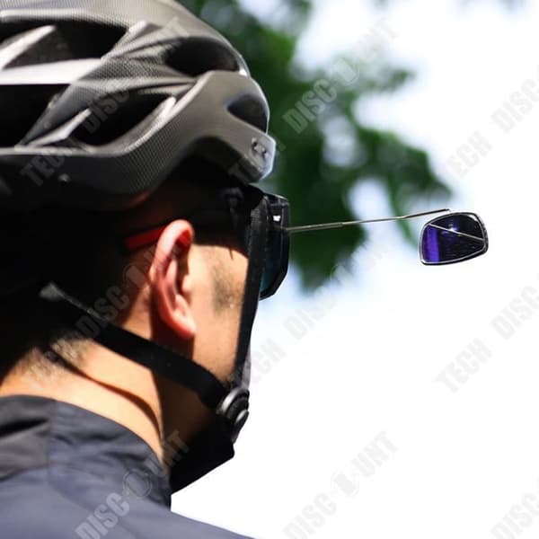 TD® cykelglasögon bakre minispegel Platt spegel Multi-vinklar justerbar spegel Ridutrustning