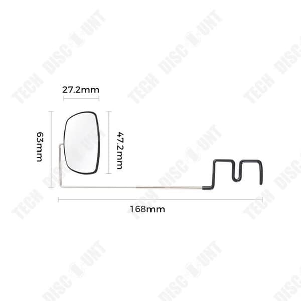 TD® cykelglasögon bakre minispegel Platt spegel Multi-vinklar justerbar spegel Ridutrustning