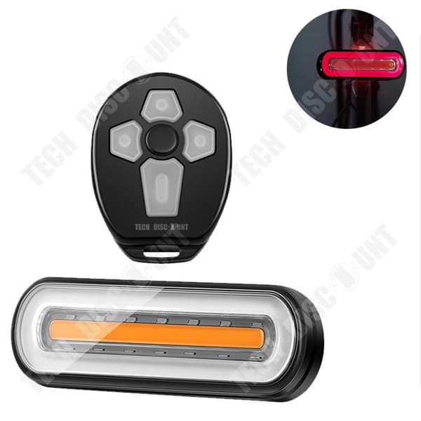 TD® Fjärrkontroll Cykelbakljus USB Laddning Mountain Road Bike Varningsljus Cykelutrustning Ljus
