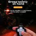 Miniatyrbild 3 av 5: Trådlös fjärrkontroll blinkar bakljus USB Uppladdningsbar Vattentät Nattcykel Cool Ride Varningsljus