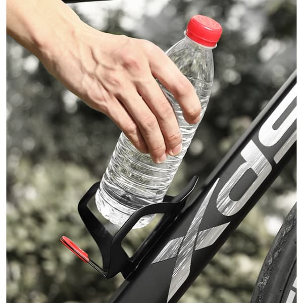 INF Universell vattenflaskhållare för mountainbike och landsvägscykel Silver