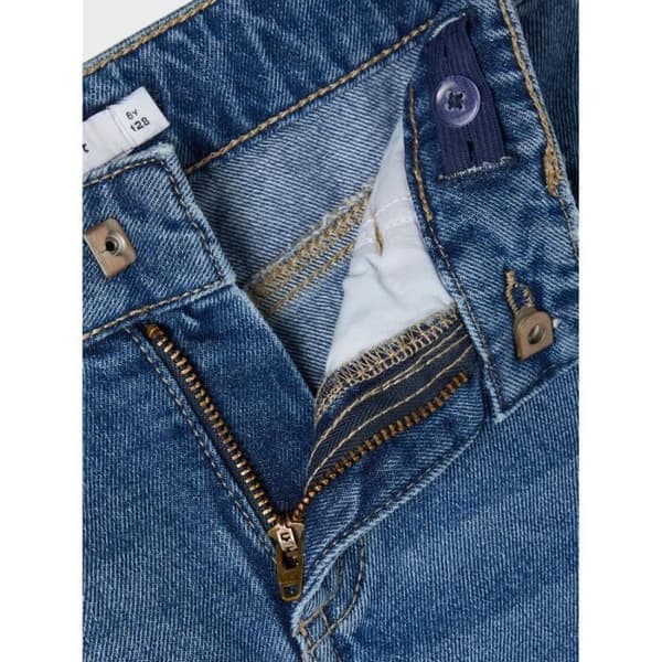 Flickjeans NAME IT Rosa Dnmatando - Blå - Hög midja - Förstörd effekt - 8 år