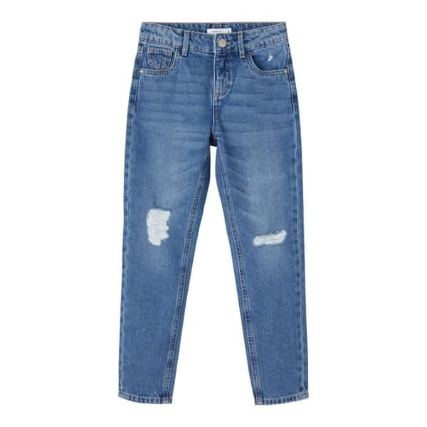 Flickjeans NAME IT Rosa Dnmatando - Blå - Hög midja - Förstörd effekt - 8 år
