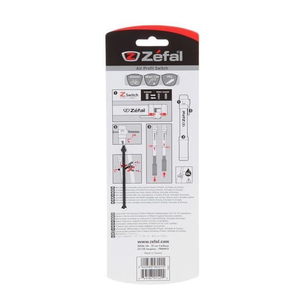 Zefal Air Profil Switch Pump och Kompressor - Silver