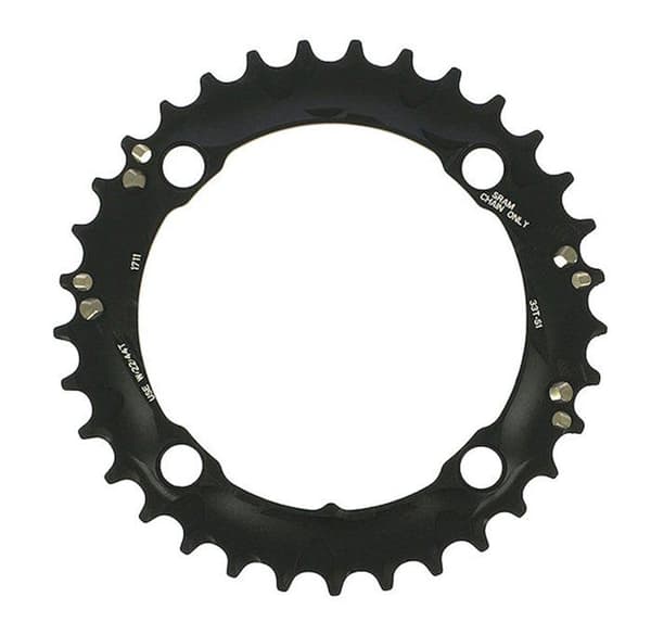 Cykeltillbehör - Truvativ cykeldekoration - CRT39XBL - Svart MTB kedjekrans 120 mm