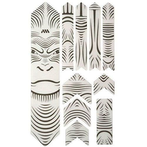 All mountain style XL Ape Frame Protection Kit 10 delar unisex vuxen, vit/svart - AMSFG2CLAP