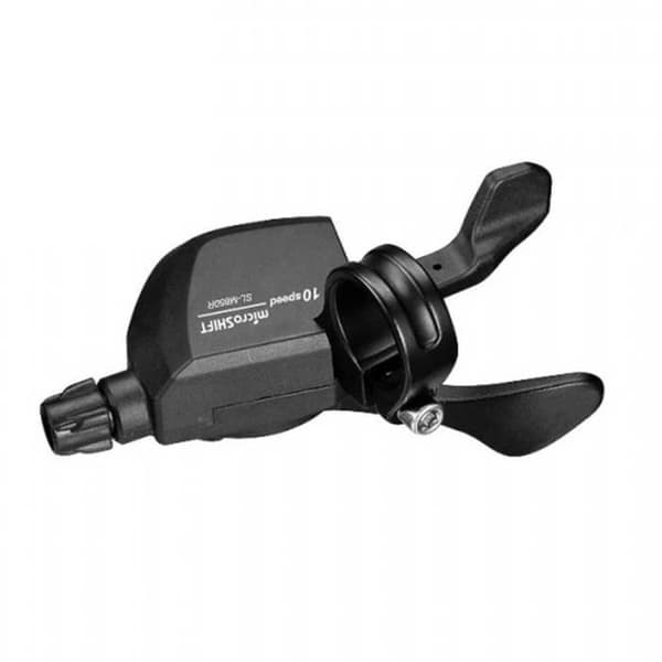 Microshift Leva MTB-Xle 10-10 Växlar, Dclencheur Xpress Platt Stång Cykelväxlar Mixte, Matt Svart, XL 61-65cm