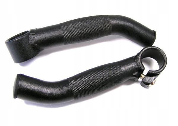 CYKELSTYRHORN LANG SORT ALUMINIU