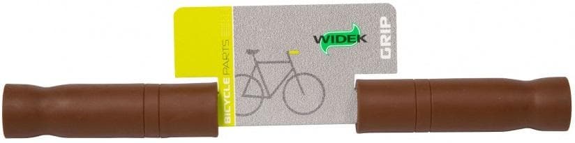 tunn stil 120 mm TPE -handtag brun per set