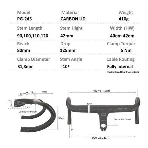Progress Integrerat Styre Cockpit Road 90 Mm Stam Silver 31.8 mm / 420 mm